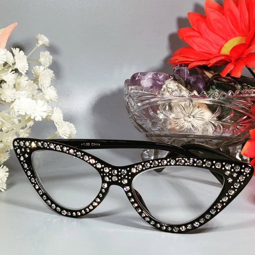 "Adrienne" Rhinestone Reader - Picture 5 of 6